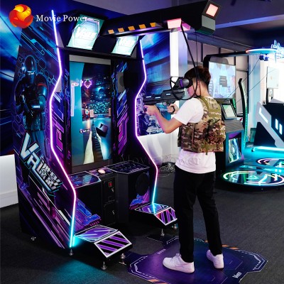 High Profit Popular games street machines simulator reality virtual 9d vr shooting game machine vr machine gun