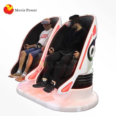 New Design Amusement Park VR Arcade Game Equipment Full Motion 9d VR 2 Seater with Interactive Shooting Game