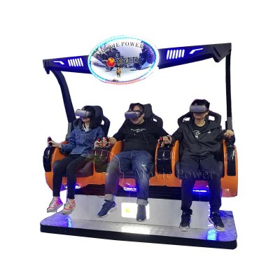 Electric / Hydraulic Super Realistic Virtual Reality Experience One Two Three 9d Vr Motion Ride